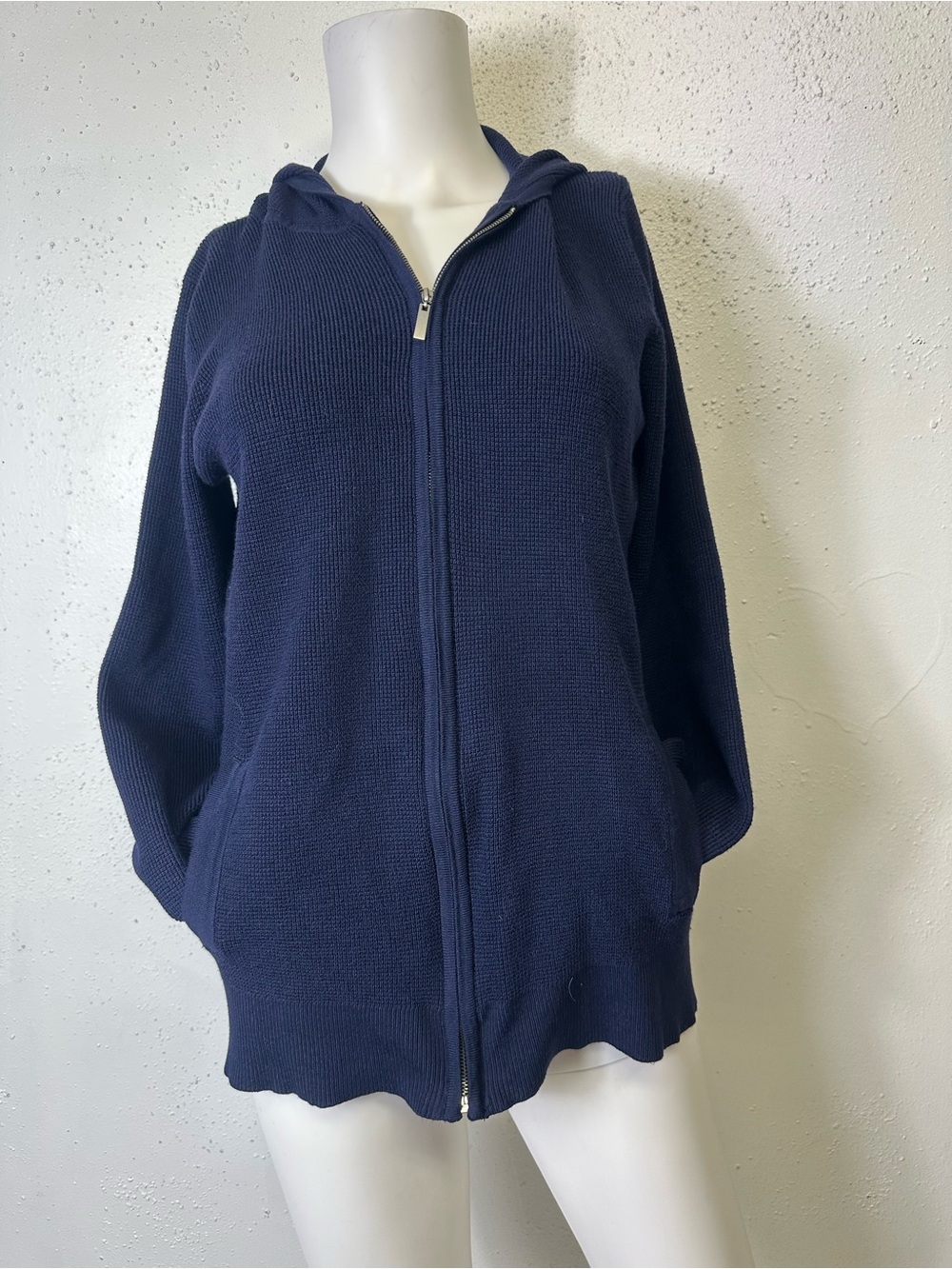 NWT CYRUS BRAND XL NAVY BLUE ZIP UP HOODIE
